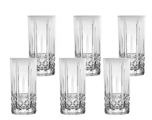 12 oz. Textured Highball Drinking Glass (Set of 6)