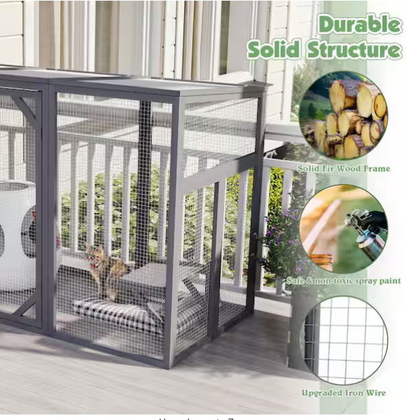 Outdoor Cat Catio House