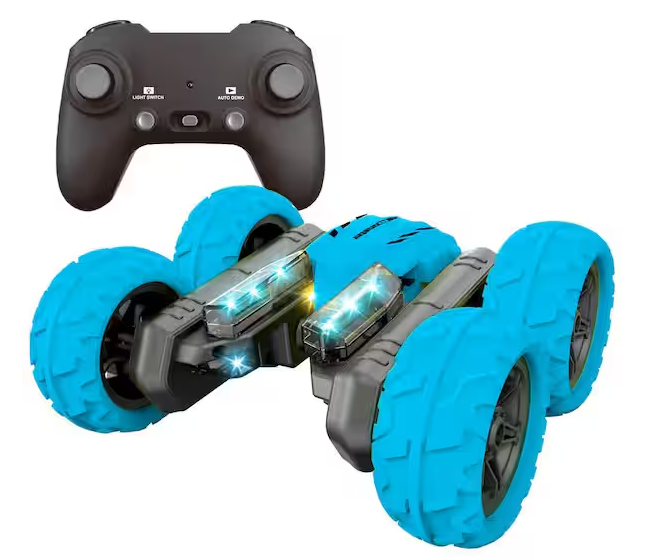 Acrobat Blue Rechargeable RC Stunt Car