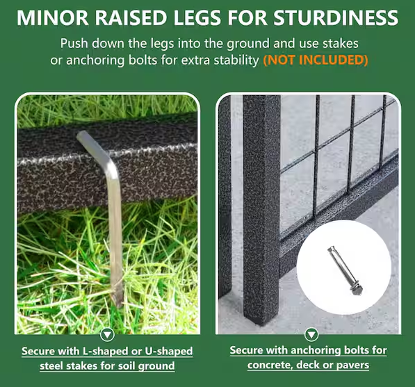 Outdoor Dog Cage Fence with Cover