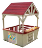 Kids Outdoor Wooden Playhouse with Sandbox