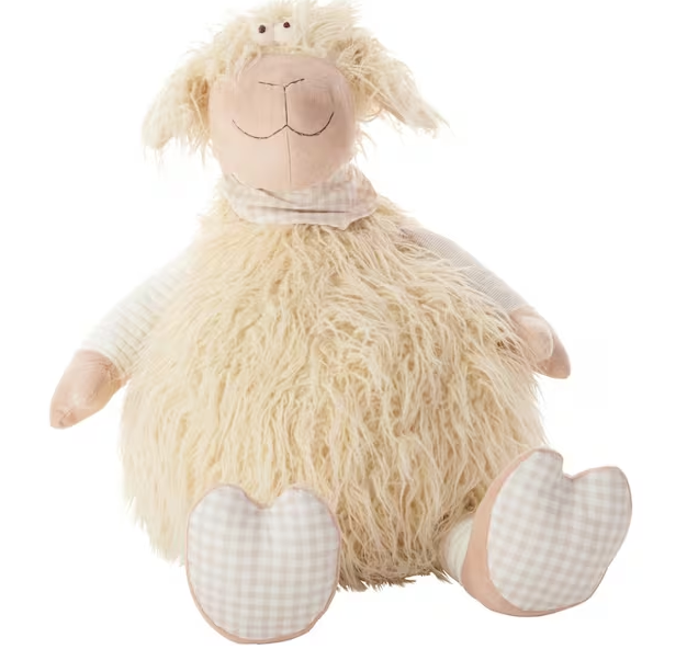 Plush Lines Ivory Animal 22 in. x 26 in.