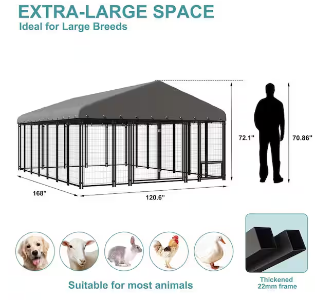 Large Dog Kennel Outdoor Dog Enclosure