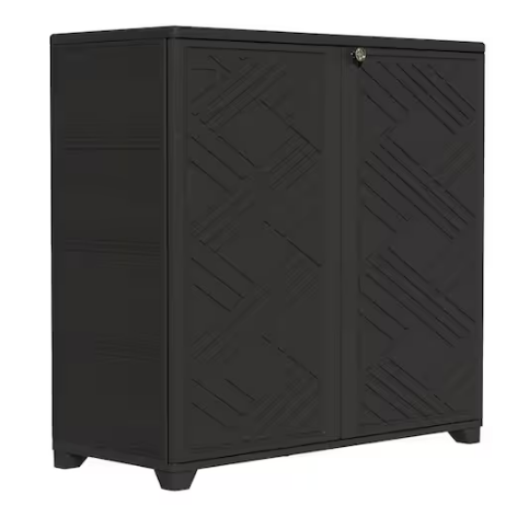 Outdoor Storage Locker Resin Large Waterproof 80 Gal. Deck Box