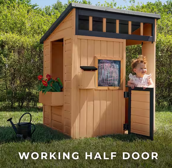 Caraway Cottage Outdoor Cedar Wood Playhouse