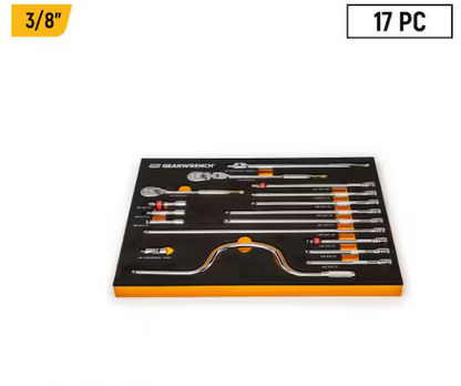 3/8 in. Drive 90-Tooth Ratchets and Drive Tool Set