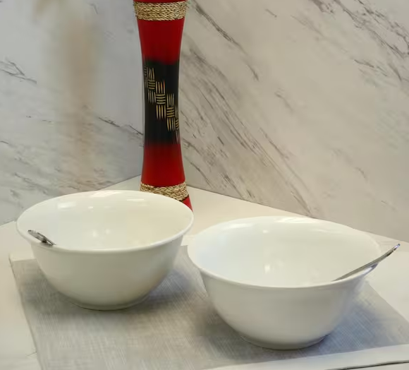 White Bistro Bowl (Set of 2)