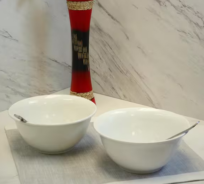 White Bistro Bowl (Set of 2)