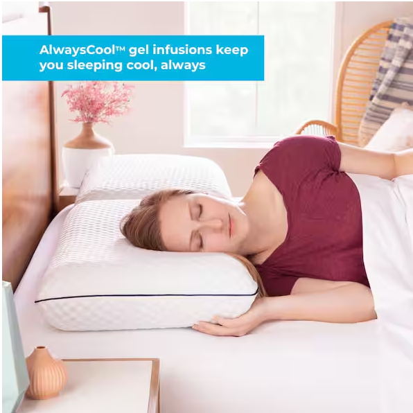 AlwaysCool Gel Memory Foam King Pillow