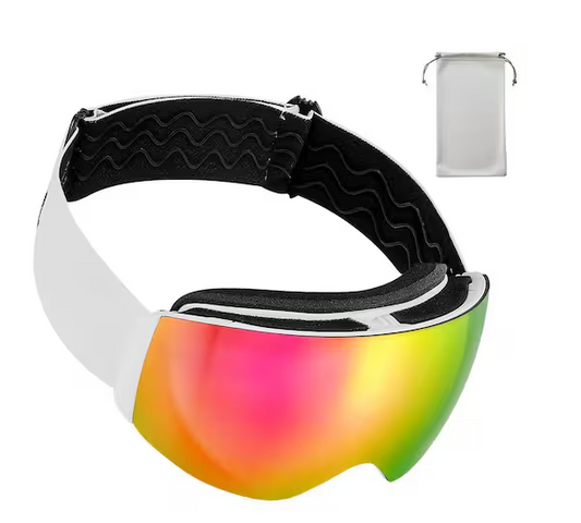 Pink Revo Coating, OTG Anti-Fog Snow Goggles