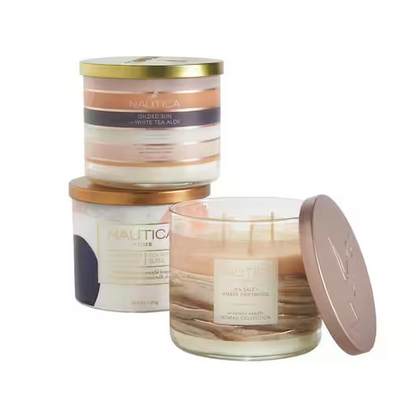 Multi-Colored Fresh 3-Wick Jar Candle