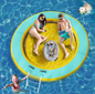 8 ft. Round Inflatable Floating Dock Platform Water Hammock