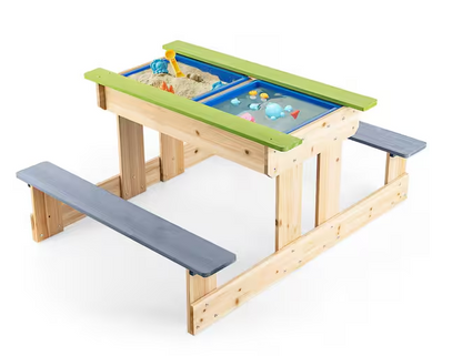 Picnic Table Outdoor Wooden Water Sand Table