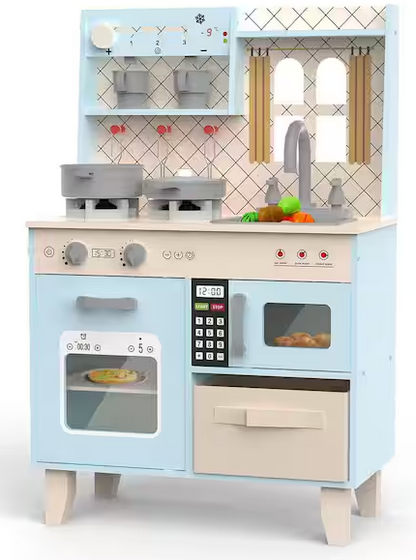 Wooden Play Kitchen for Kids