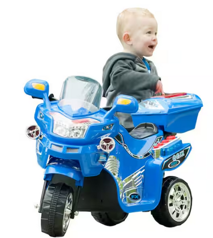 3-Wheel Ride on Toy with Reverse, Sounds, and Headlights