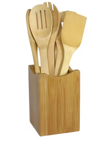 Bamboo Cooking Utensil Set (7-Piece)