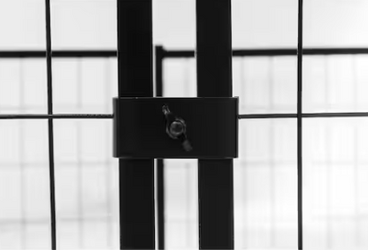 52 in. x 4 ft. x 4 ft. Welded Wire Dog Fence Kennel Kit