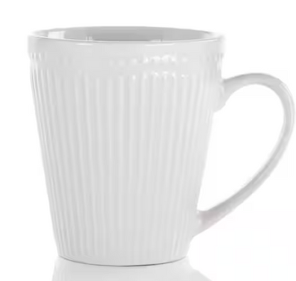 8 oz. Madeline White Porcelain Mug (Set of 12)