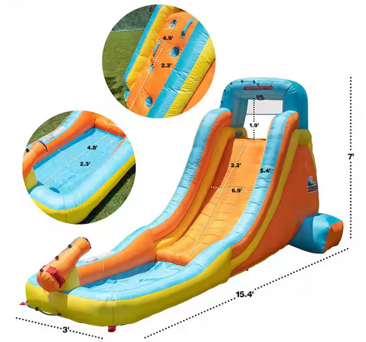 My First Inflatable Bounce House with Water Slide