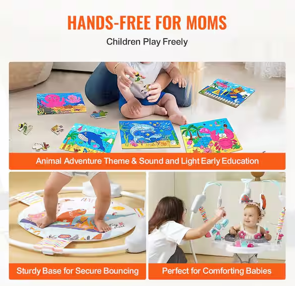 Baby Bouncer Toddler Play Jumper with Developmental Toys