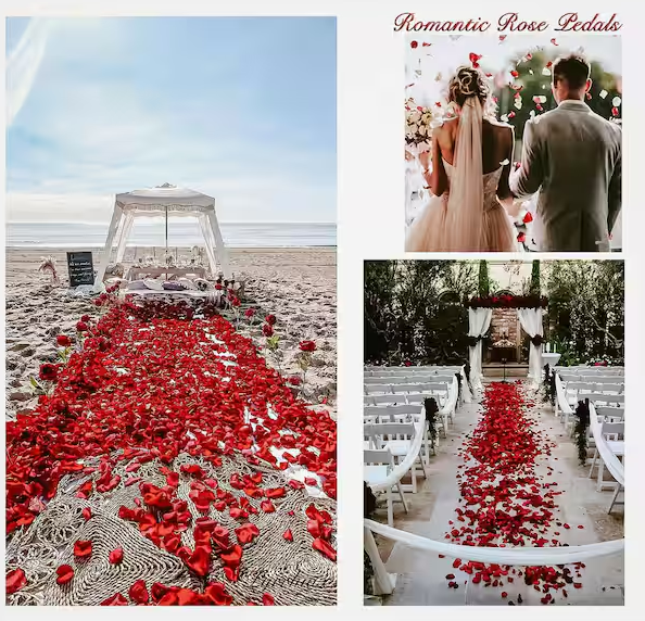 14 in. Red Outdoor Artificial Flowers UV Resistant