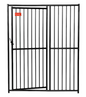 6 ft. H x 5 ft. W Black Metal Kennel Fence Panel