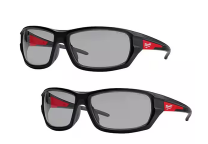 Gray Performance Safety Glasses Fog-Free Lenses (2-Pack)
