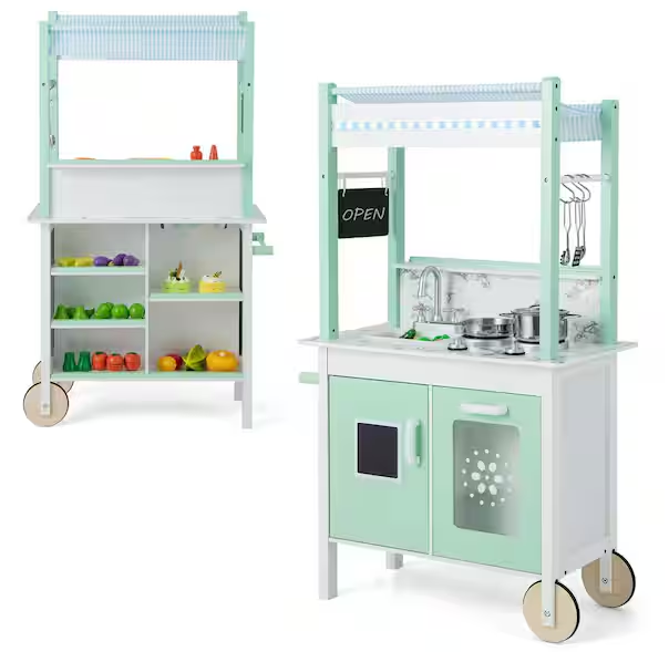 Double-Sided Pretend Play Kitchen