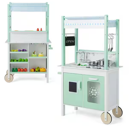 Double-Sided Pretend Play Kitchen