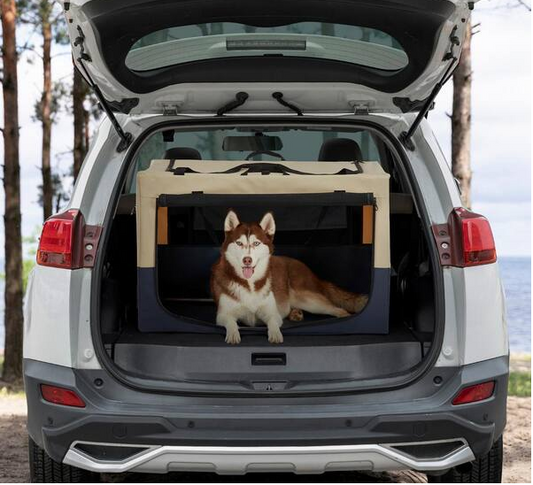 Dog Outdoor Travel Crate 3-Door Design