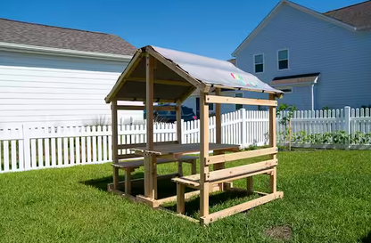 Kids Klubhouse Outdoor Indoor Wooden Playhouse