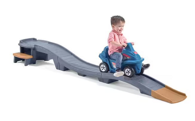 Up and Down Roller Coaster Platinum Edition with 9-Foot Track and Ride-On Car