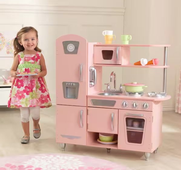 Pink Vintage Kitchen Playset