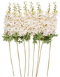 32 in. White Foxglove Artificial Flower Stem
