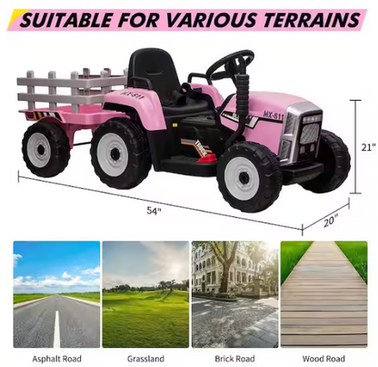 12V Ride on Tractor, Electric Vehicle Toy