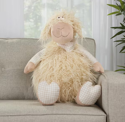 Plush Lines Ivory Animal 22 in. x 26 in.