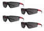 Safety Glasses with Tinted Anti-Scratch Lenses (4-Pack)