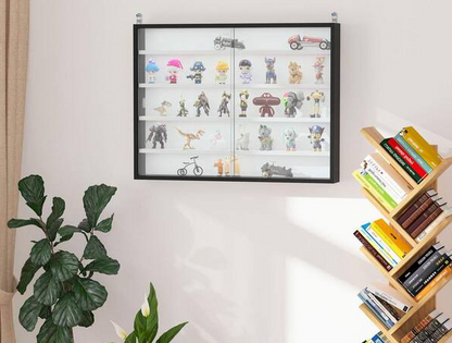 Glass Wall-Mounted Display Cabinet Case