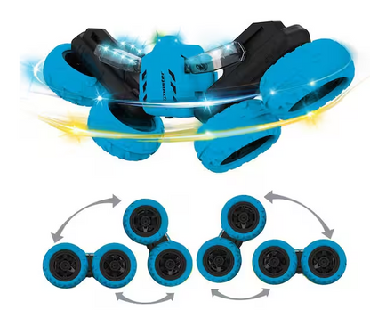 Acrobat Blue Rechargeable RC Stunt Car