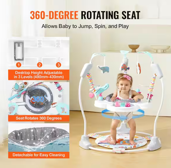 Baby Bouncer Toddler Play Jumper with Developmental Toys