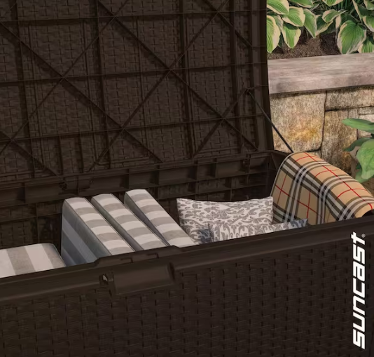 99 Gal. Weather Resistant Plastic Resin Deck Box