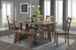 6-Piece Dining Table Set with 4 Side Chairs and Bench