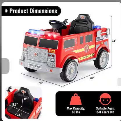 Kids Ride on Police Car 12V Battery Powered Electric Vehicle