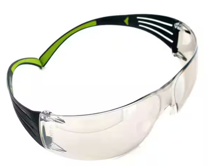 400 Series Black/Neon Green Frame with Anti-Fog Lens Safety Eyewear
