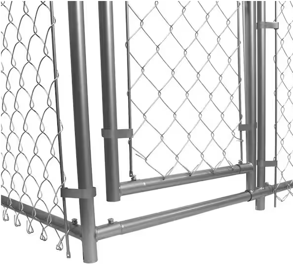 Long Outdoor Chain Link Galvanized Steel Dog Kennel
