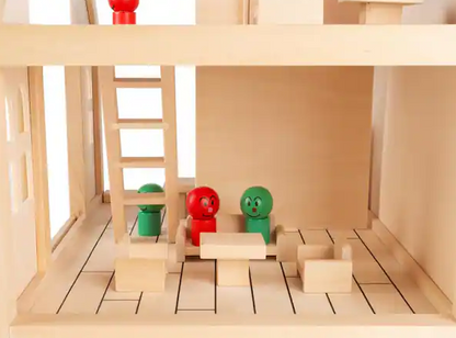 Classic Pretend Play 2 Story Wood Playset