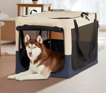 Dog Outdoor Travel Crate 3-Door Design