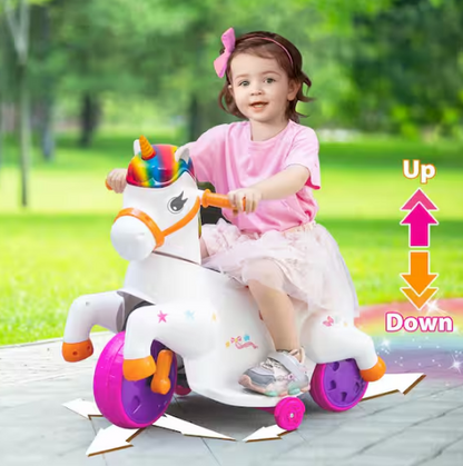 6-Volt Kids Ride on Unicorn Car Battery Powered Toy