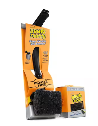 BBQ Daddy Grill Brush and Refill-Bristle Free Steam Cleaning