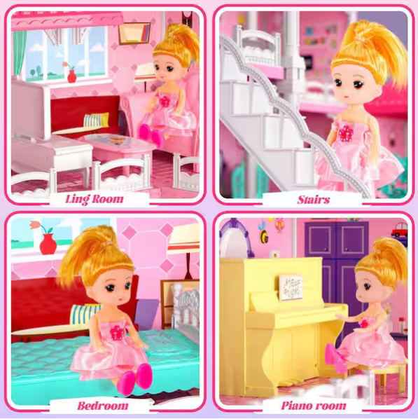 Doll House Series Plastic Indoor Swing Set